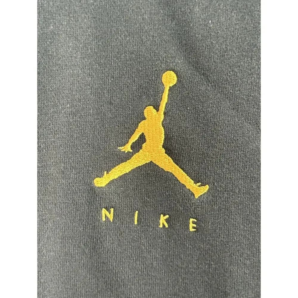 Nike Air Jordan Jumpman Full Zip Hoodie Y2K Michael Jordan Fleece Black Size XXL